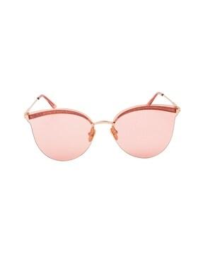 rimless round sunglasses
