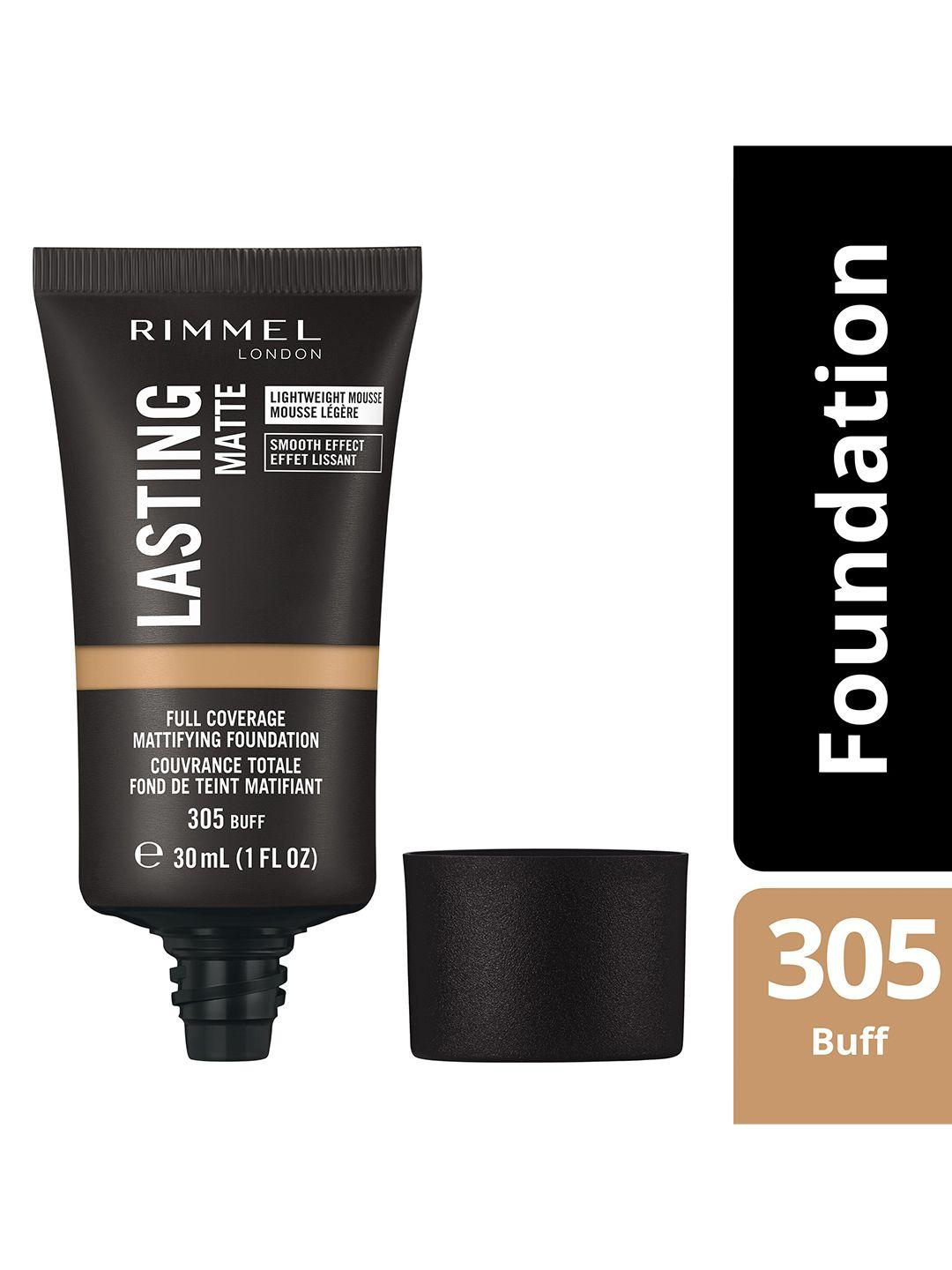 rimmel london  lasting matte foundation - buff-30ml