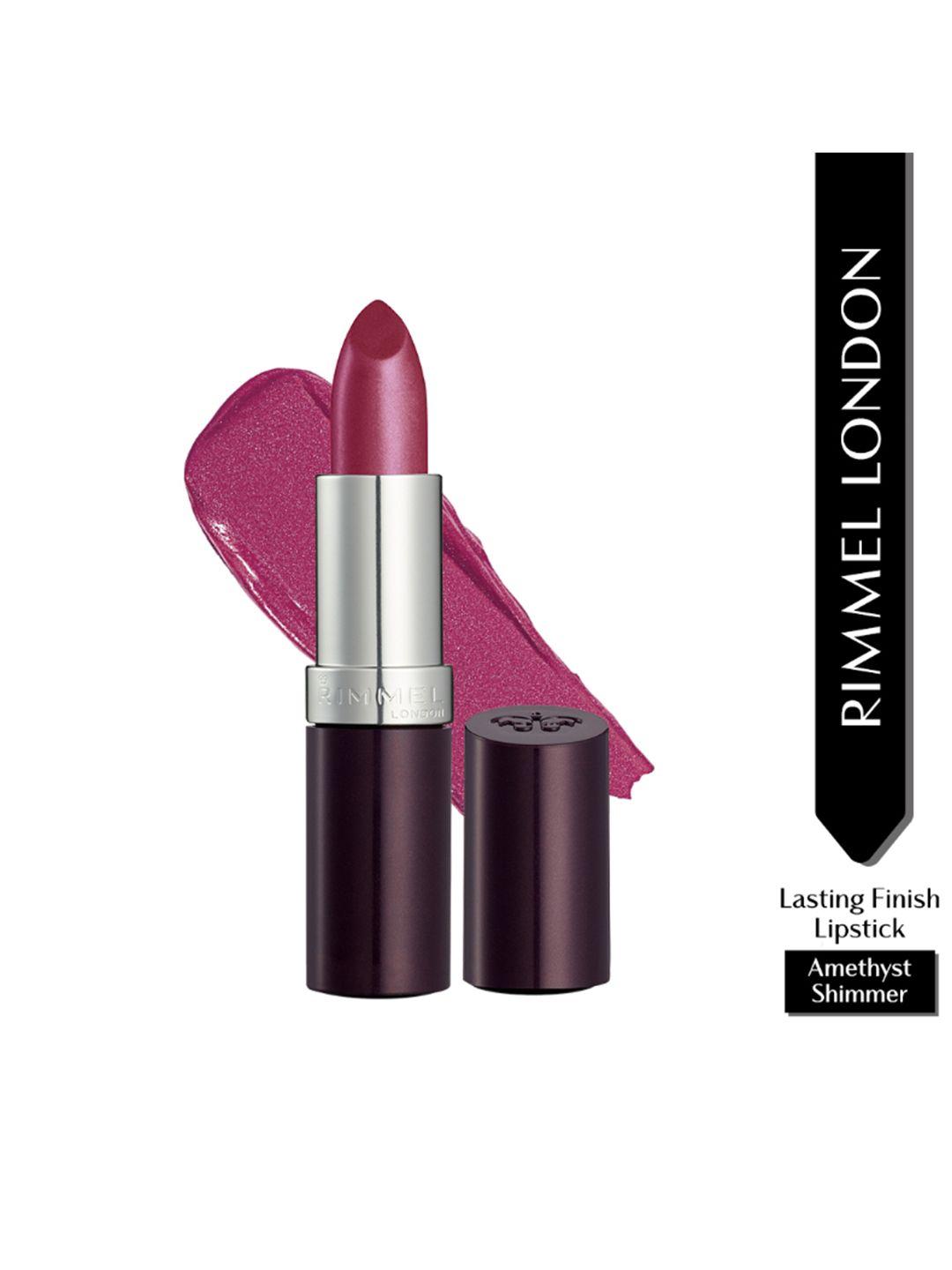 rimmel london long lasting finish creamy lipstick 4 g - amethyst shimmer