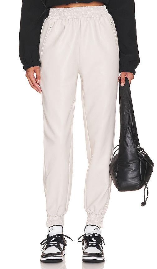 rinah leather jogger pant