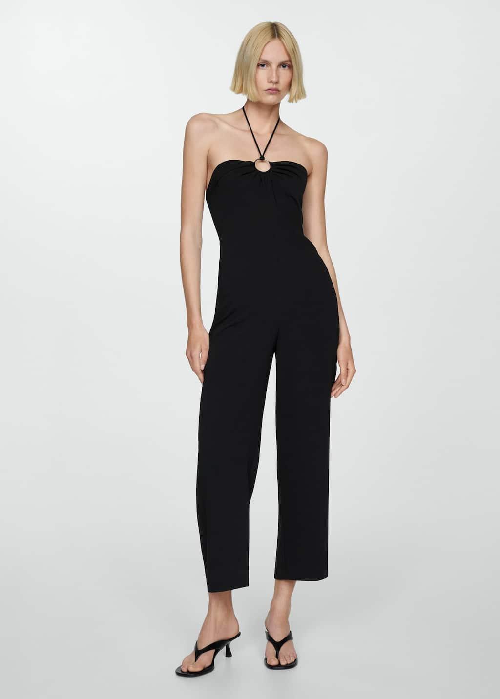 ring halter jumpsuit