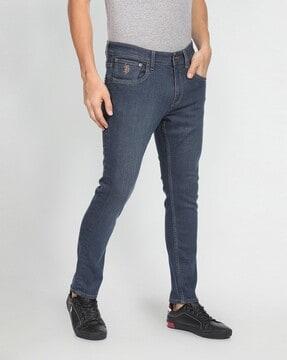 rinse henry tapered cropped fit jeans