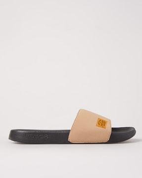ripstop pool slides with applique
