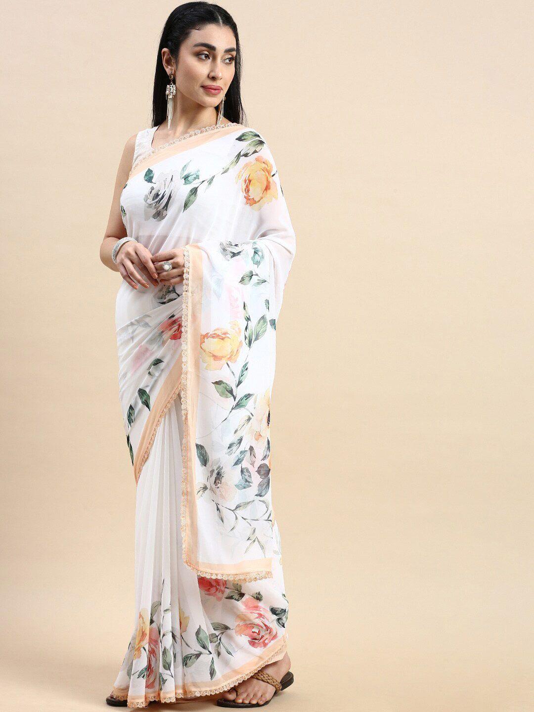 rishika floral printed saree