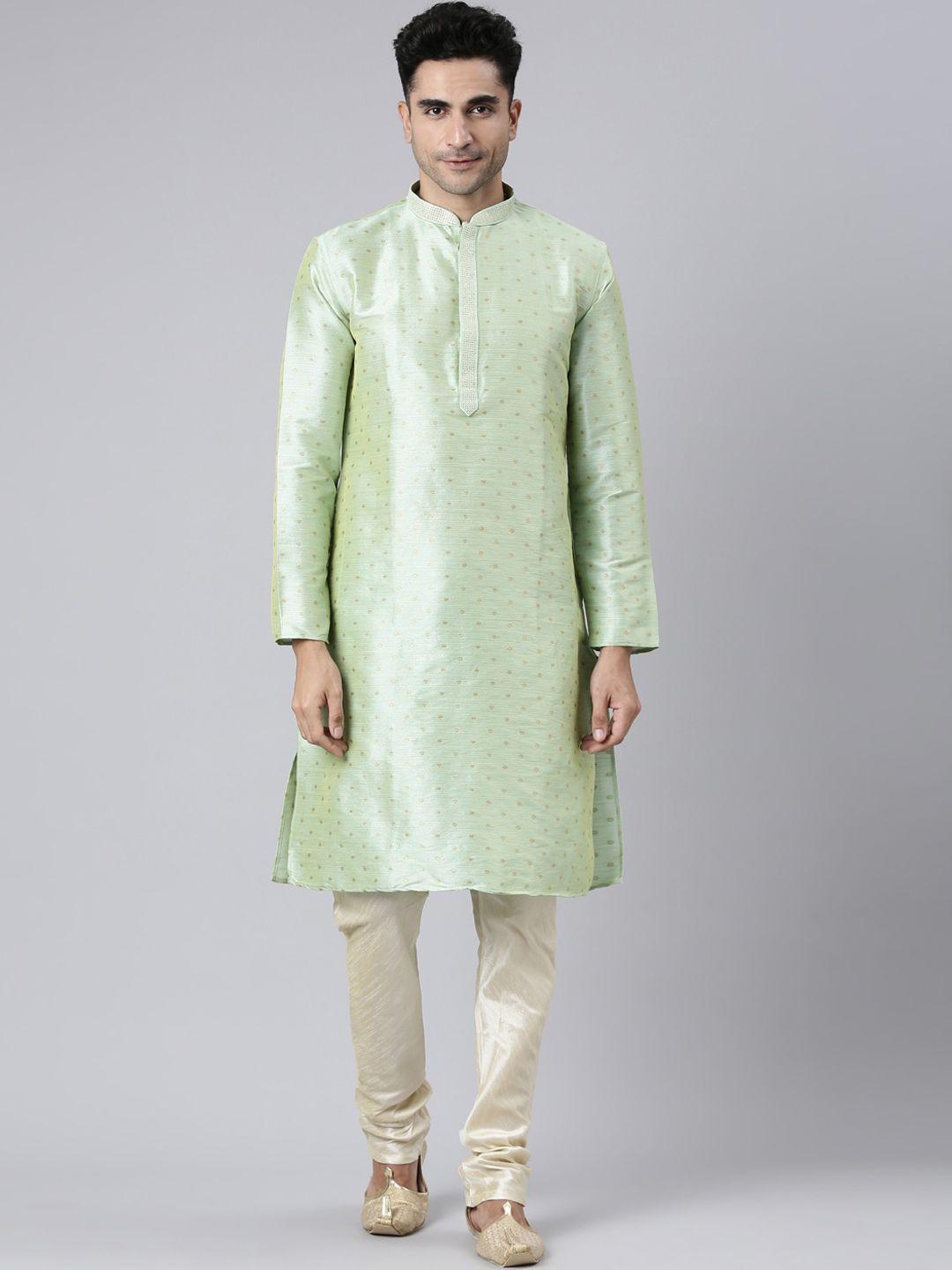 rishika geometric woven design kurta