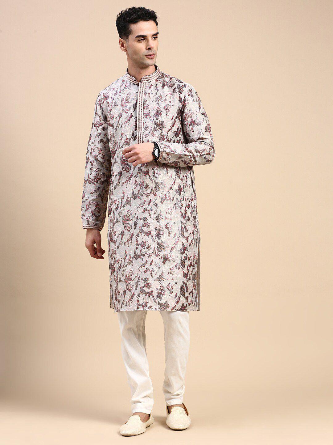 rishika self design straight kurta with pyjama