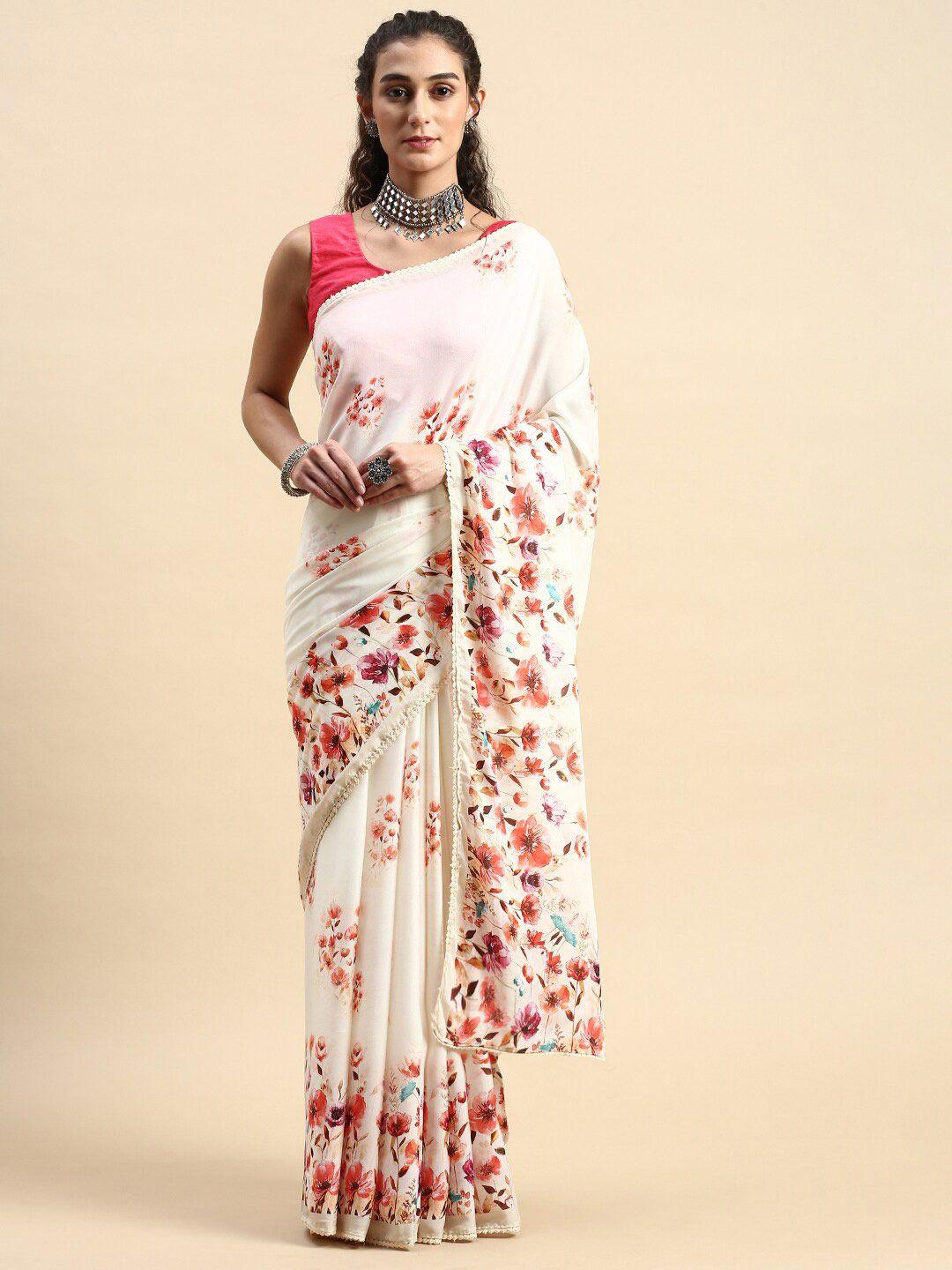 rishika floral printed saree