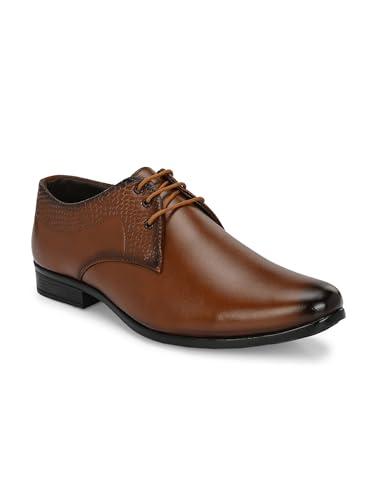 rising wolf mens boss-grip uniform dress derby shoe (tan, 10)