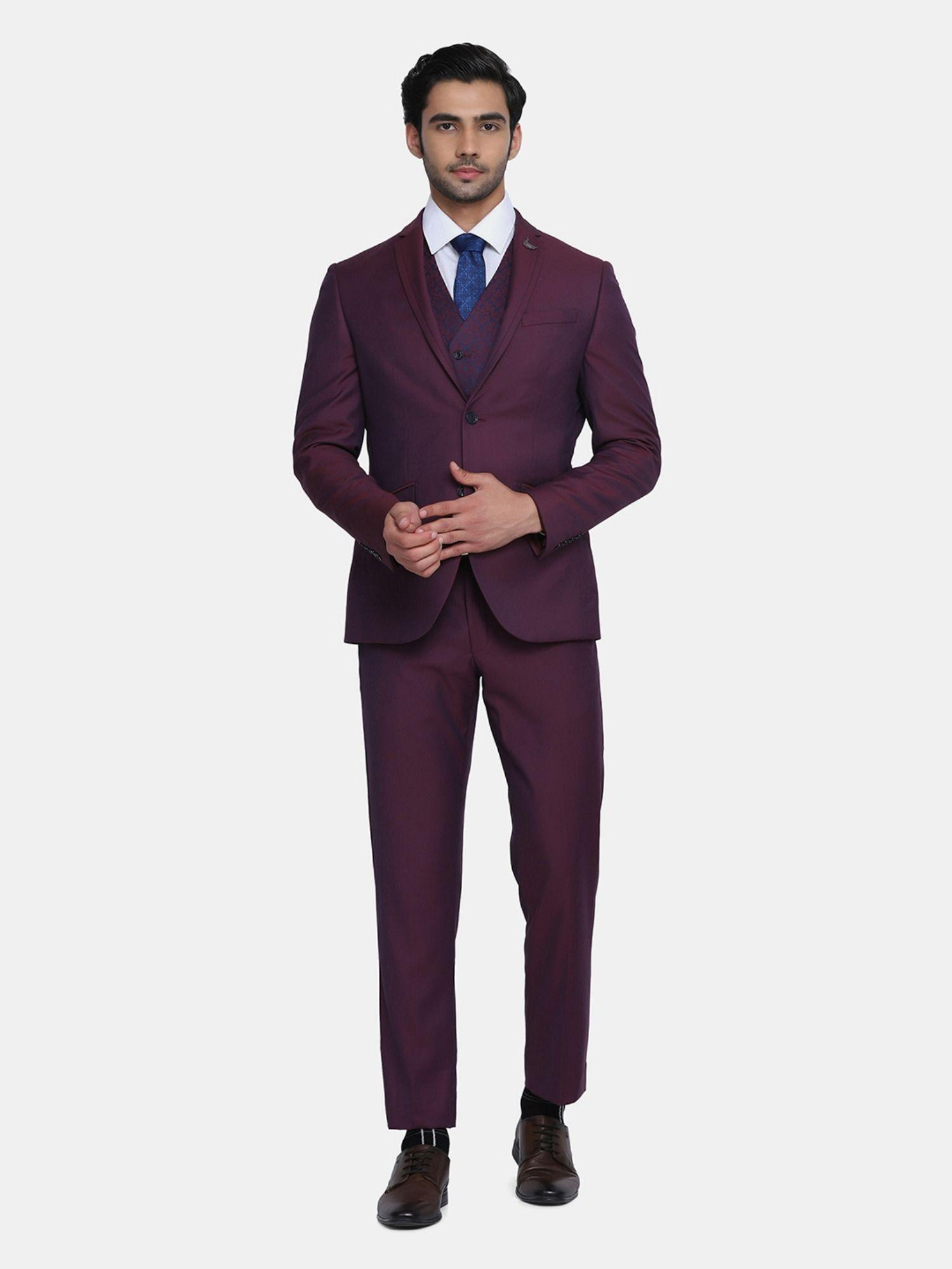 ritman 6x dobby ceremonial suits in wine