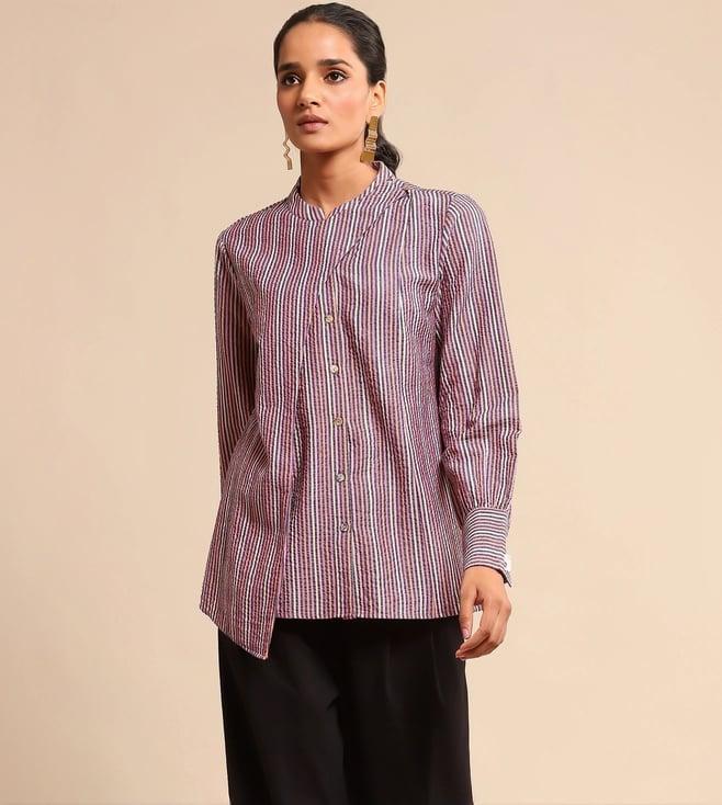 ritu kumar multi color cotton shirt