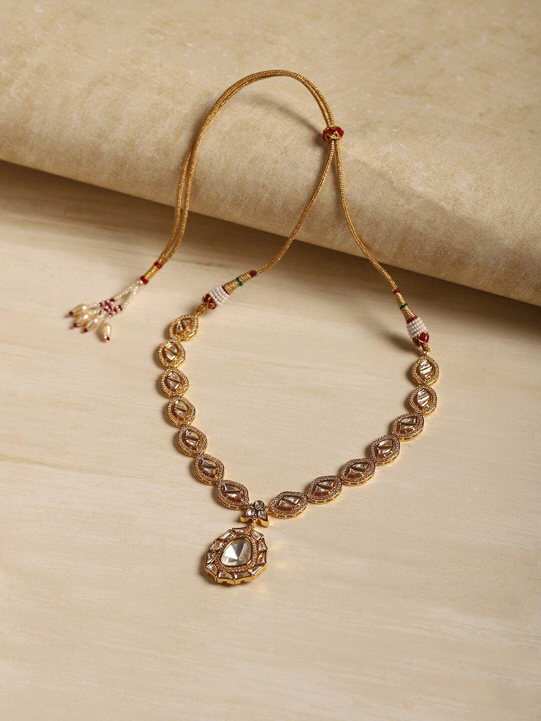 ritu singh gold-plated necklace