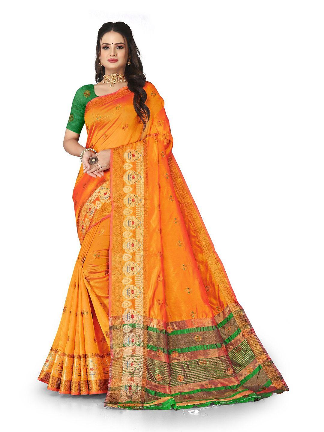 rivana ethnic motifs woven design zari banarasi saree