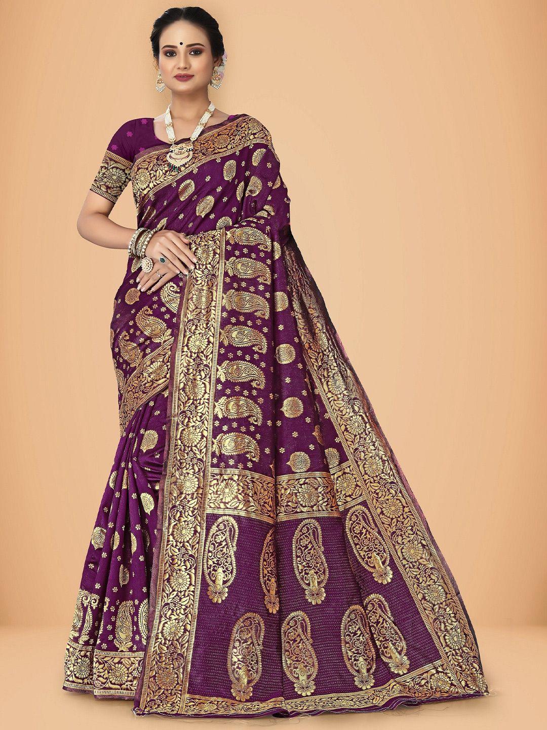 rivana ethnic motifs woven design zari banarasi saree