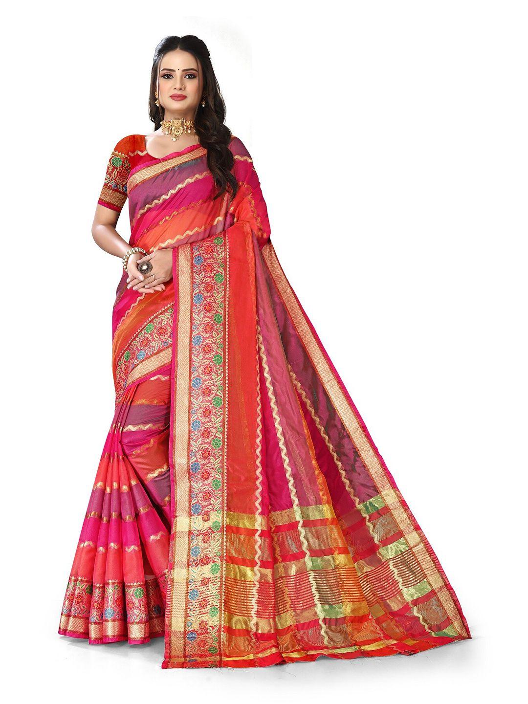 rivana woven design zari art silk banarasi saree