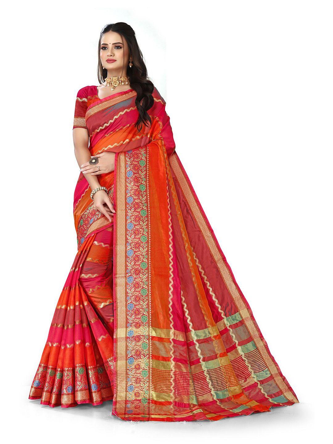 rivana woven design zari banarasi art silk saree