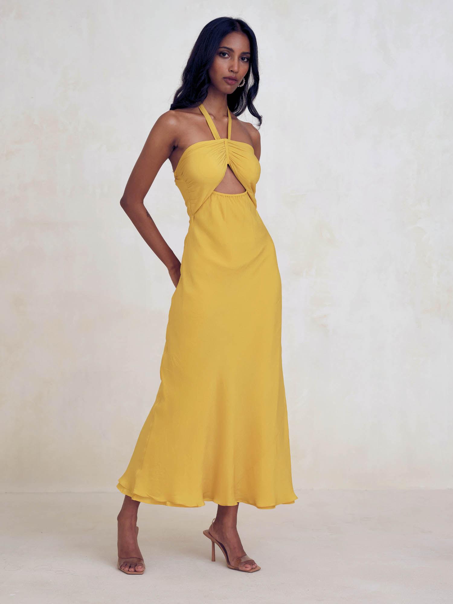 river dress yellow