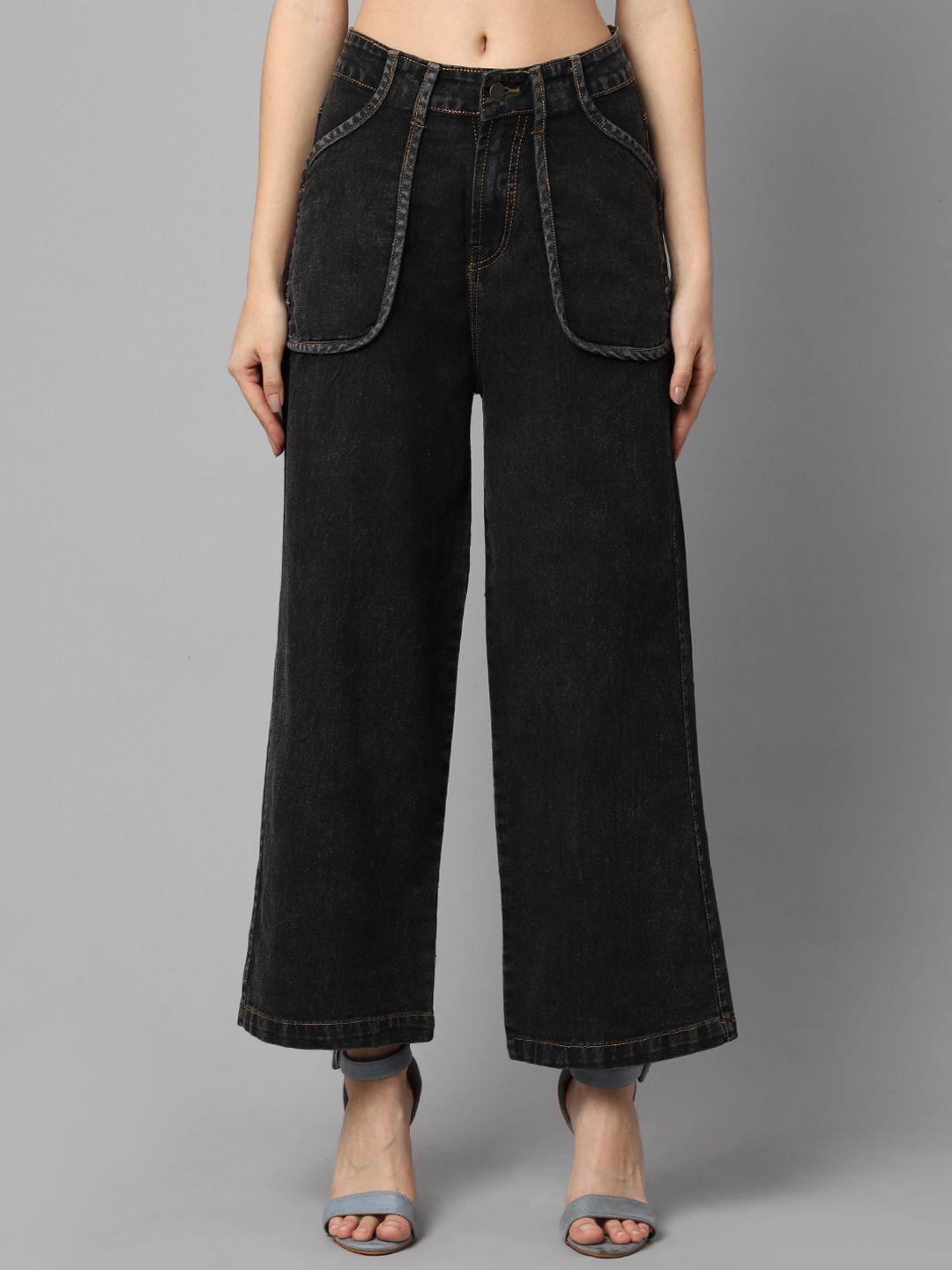 river of design jeans women charcoal wide leg jeans