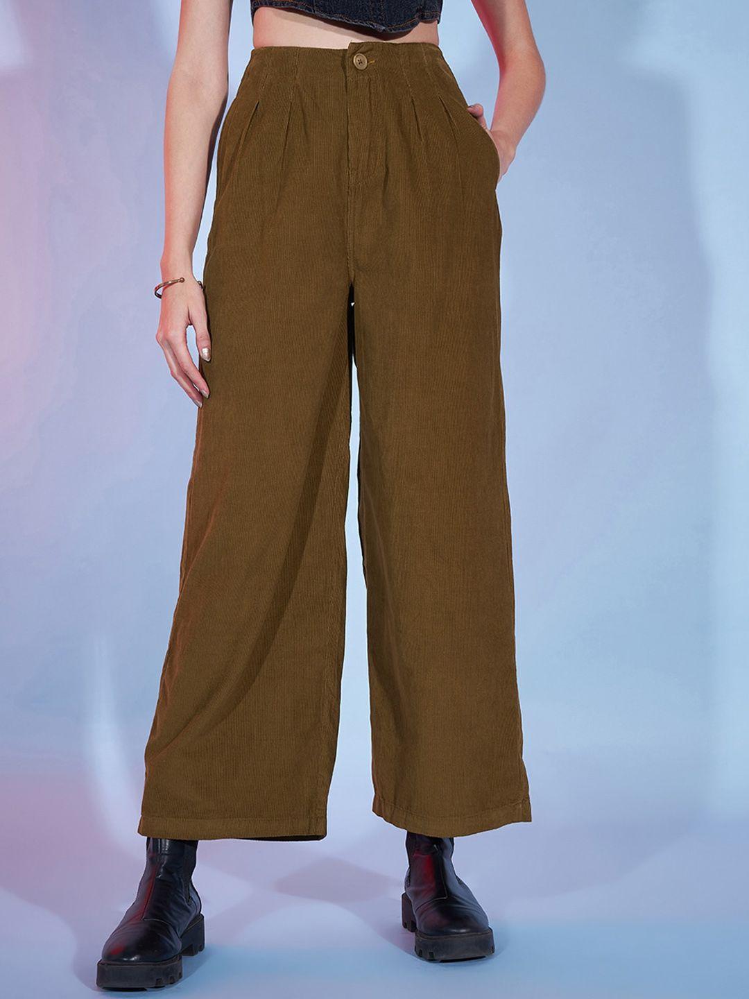 river of design jeans women high-rise corduroy trousers