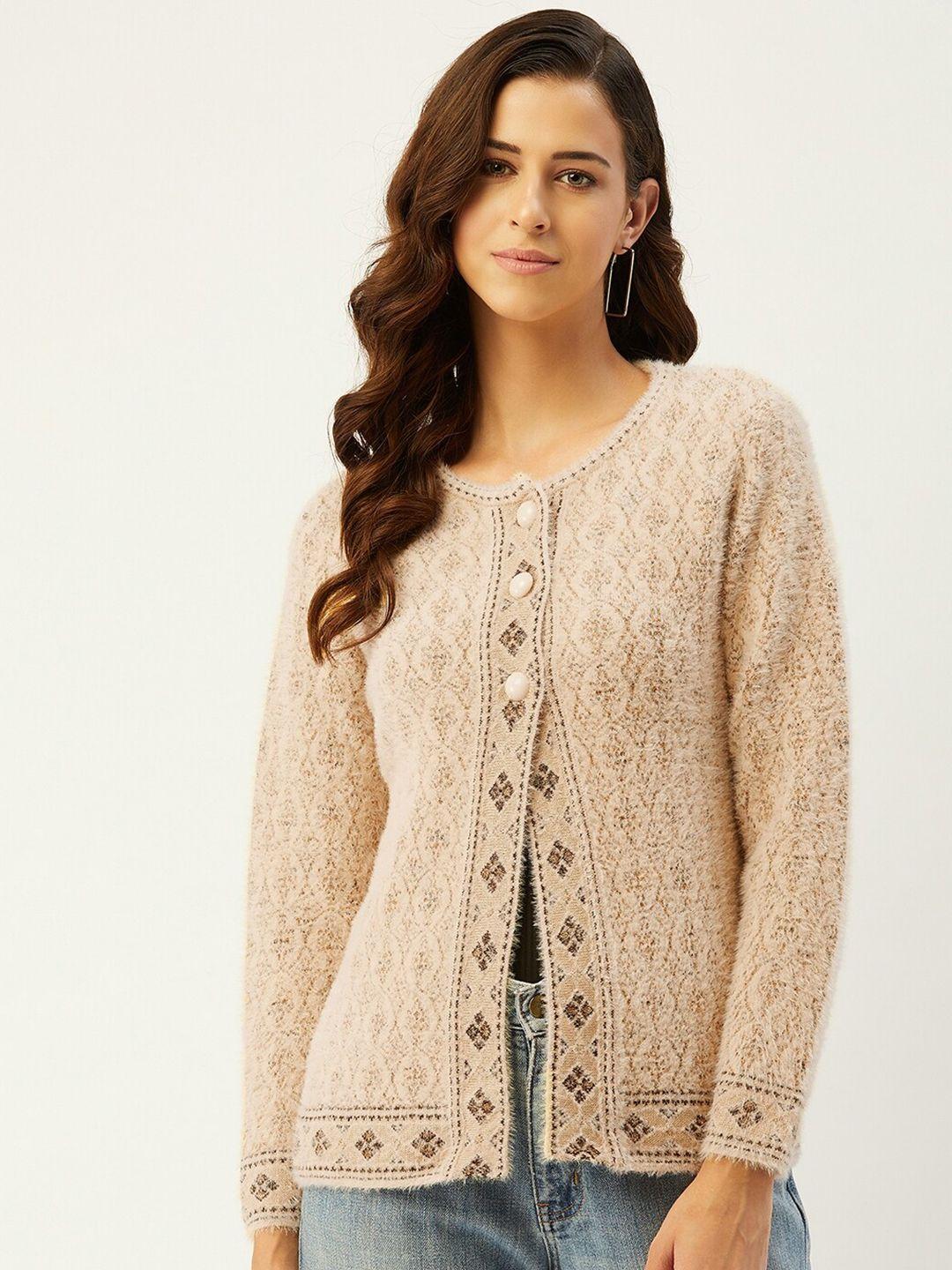 rivza ethnic motifs self designed acrylic cardigan