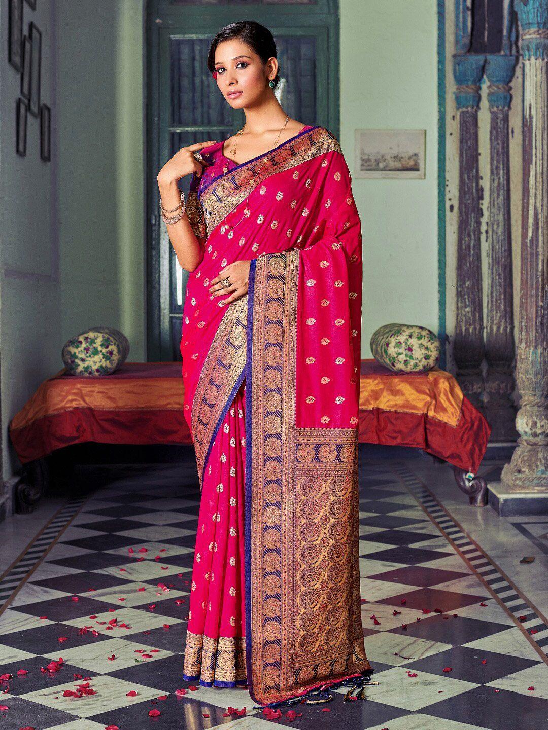 riwazo ethnic motifs woven design zari banarasi saree