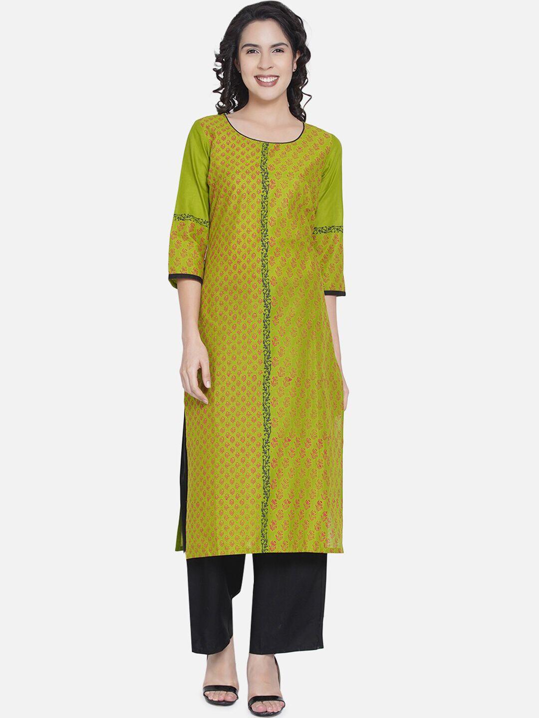 riya women green kurta