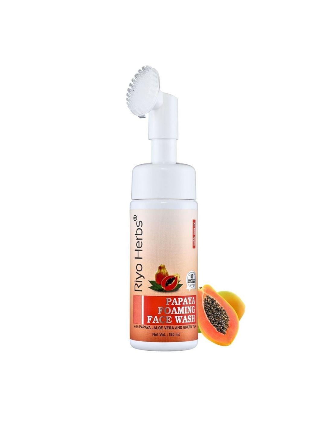 riyo herbs papaya foaming face wash - 150ml