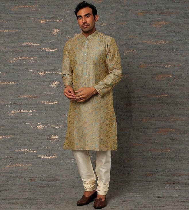 rng safawala brown seher kurta with pant