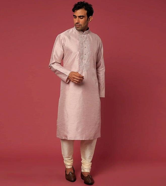 rng safawala mauve seher kurta with pant