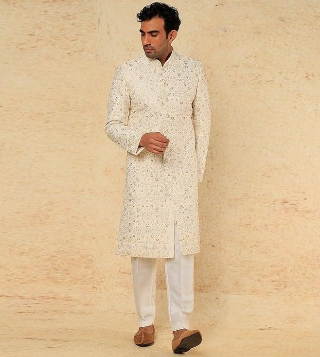 rng safawala white seher kurta with pant