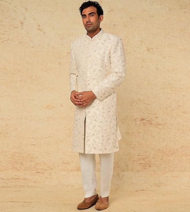 rng safawala white seher kurta with pant