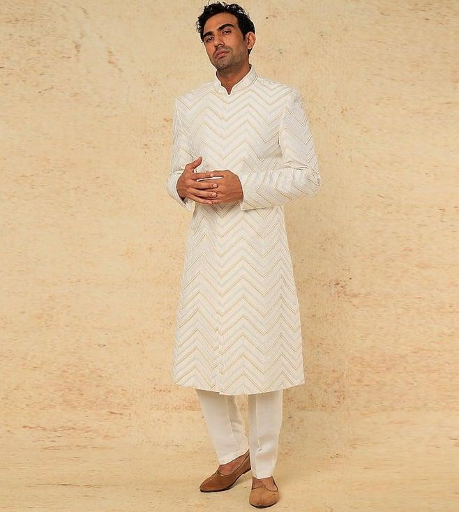 rng safawala white seher kurta with pant