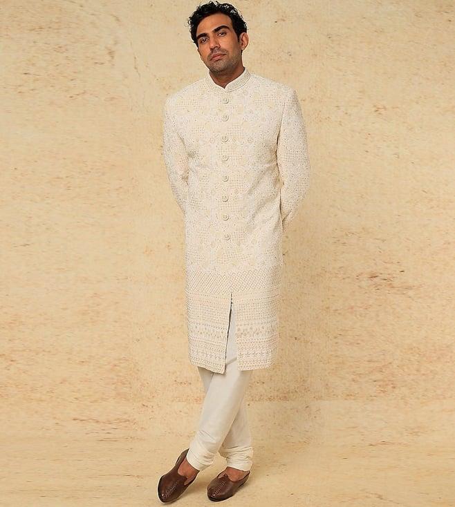 rng safawala white seher kurta with pant