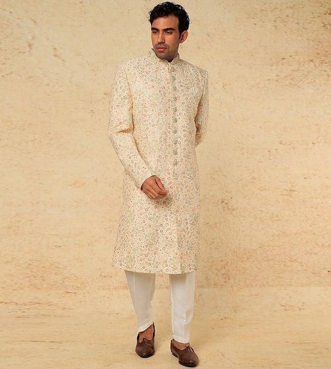 rng safawala white seher kurta with pant