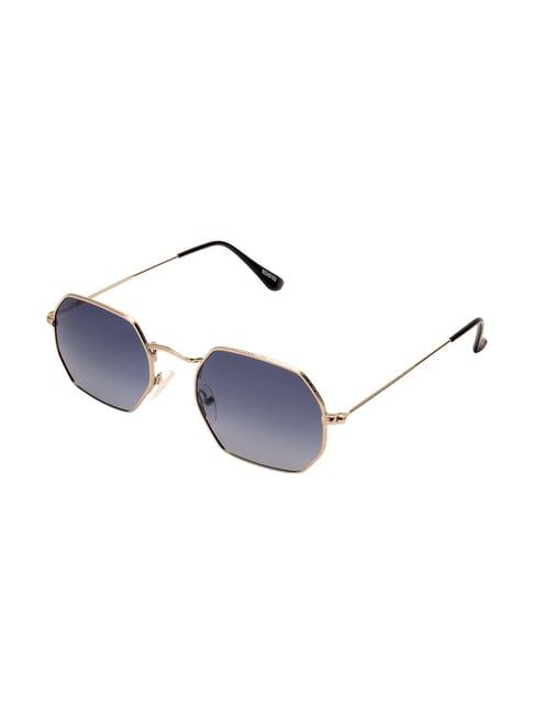 roadies blue polarized geometric unisex sunglasses