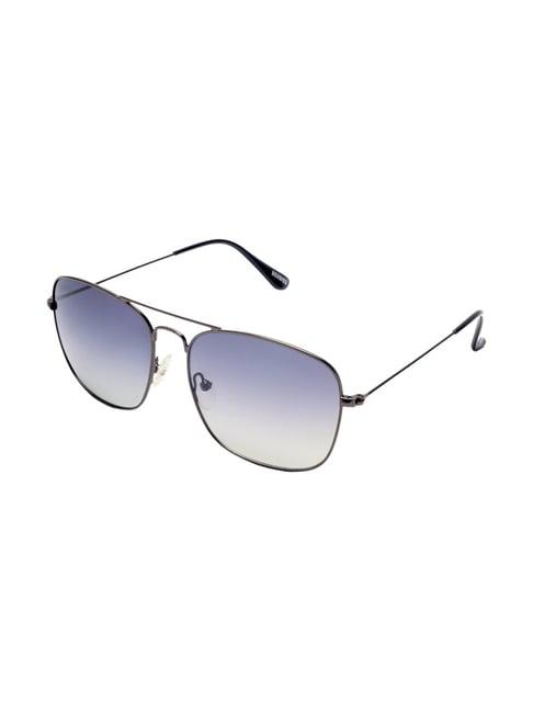 roadies blue polarized square unisex sunglasses