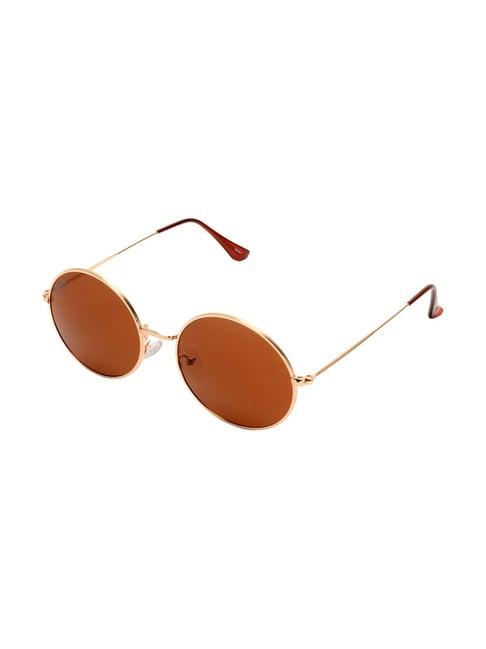 roadies brown oval unisex sunglasses