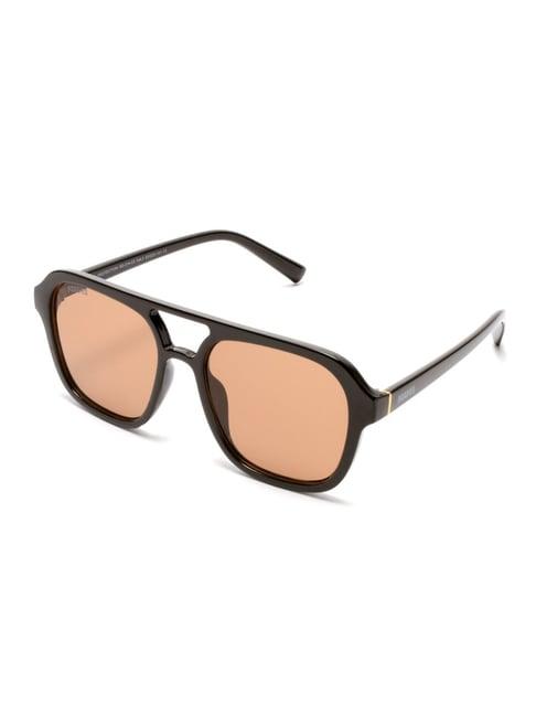 roadies brown uv protection oval unisex sunglasses