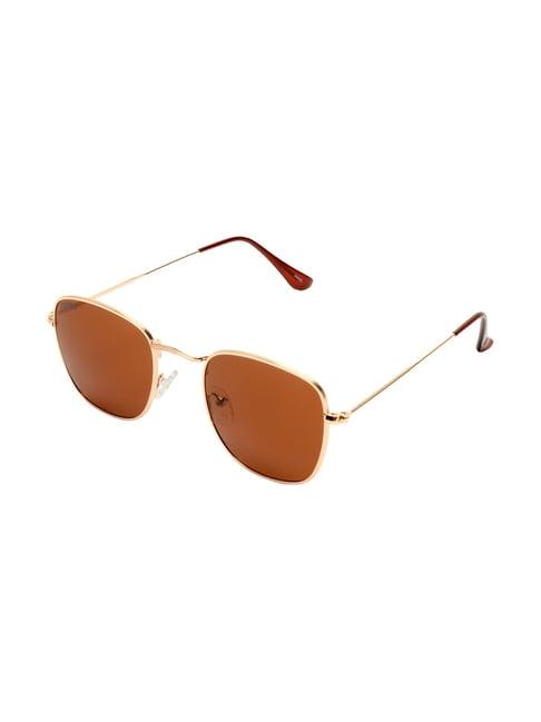 roadies dark brown square unisex sunglasses