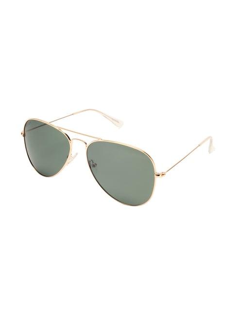 roadies green polarized aviator unisex sunglasses