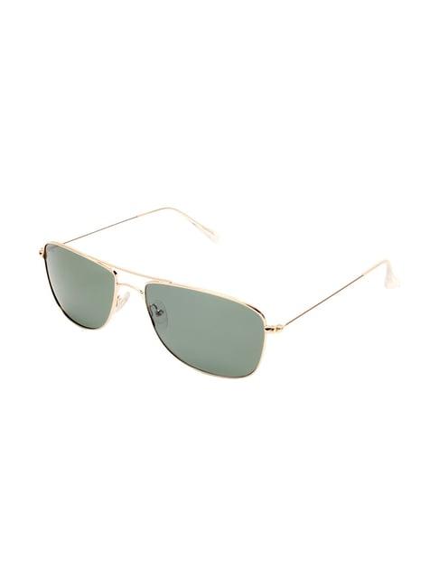 roadies green polarized beveled unisex sunglasses
