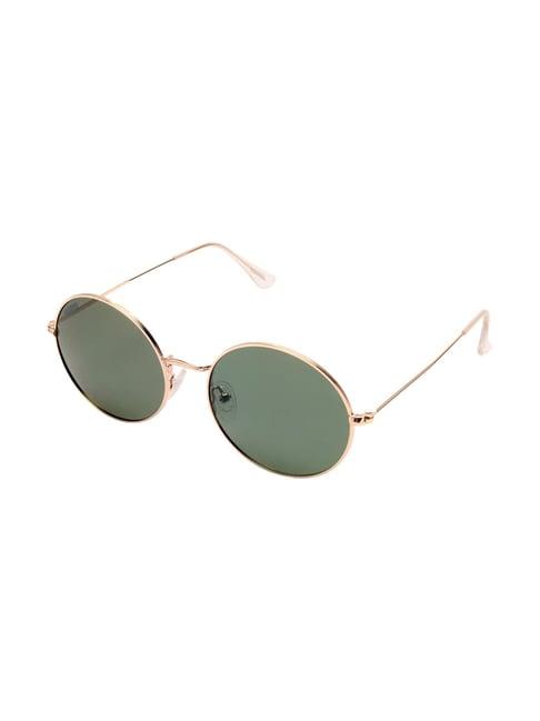 roadies green polarized oval unisex sunglasses