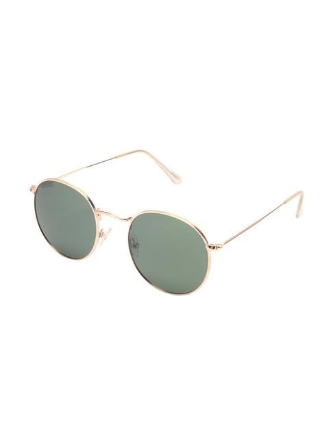 roadies green polarized round unisex sunglasses
