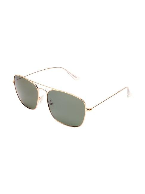 roadies green polarized square unisex sunglasses