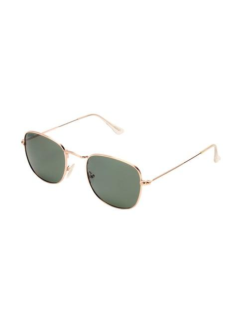roadies green polarized square unisex sunglasses