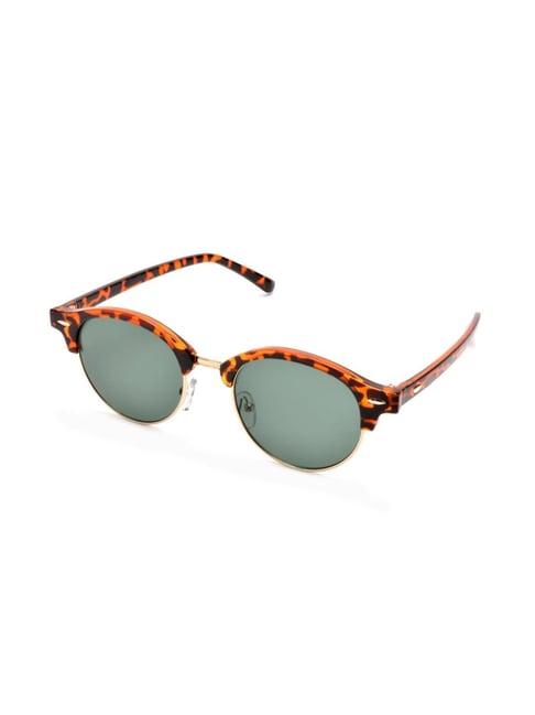 roadies green uv protection round unisex sunglasses