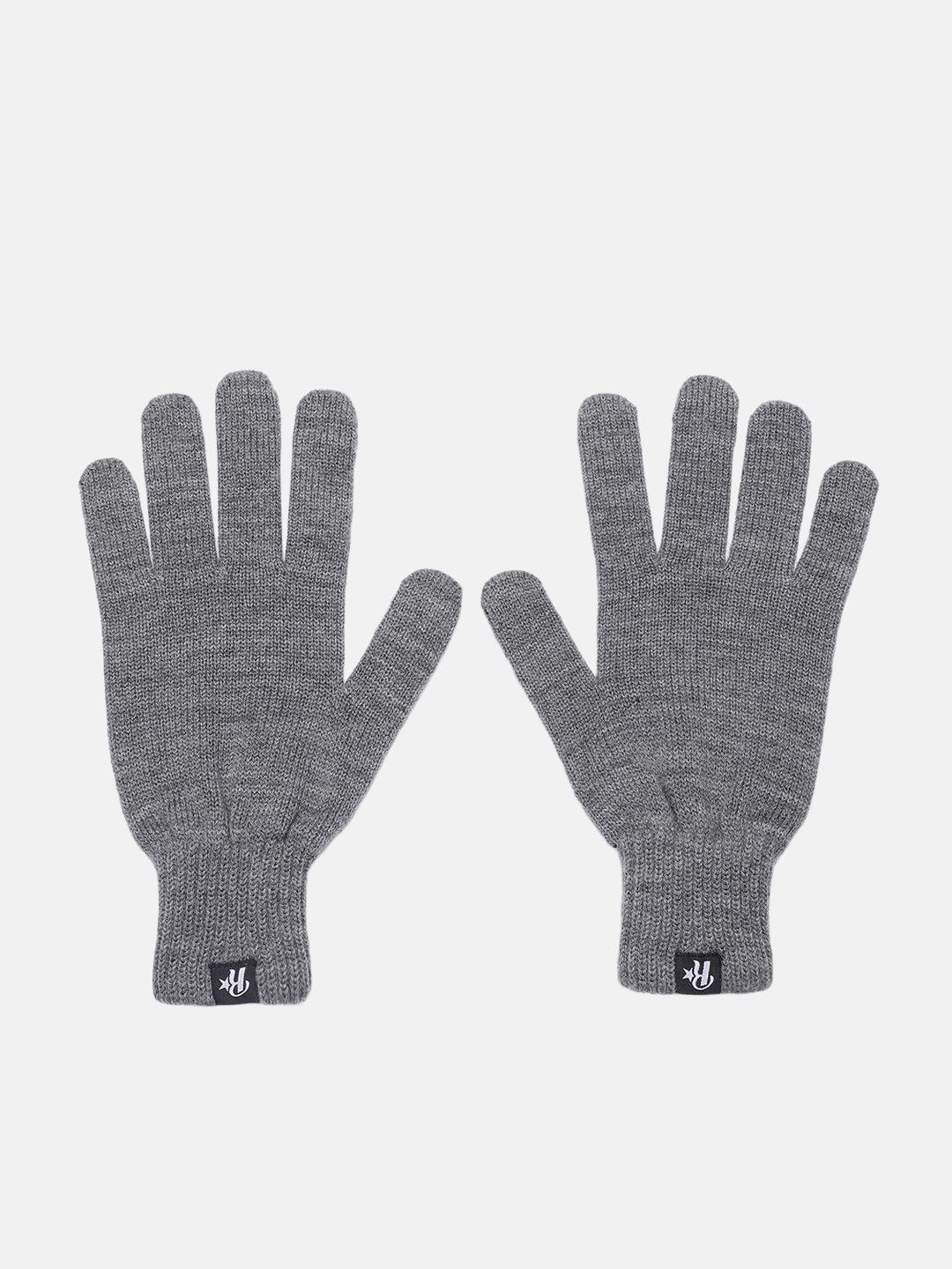 roadster grey melange acrylic gloves