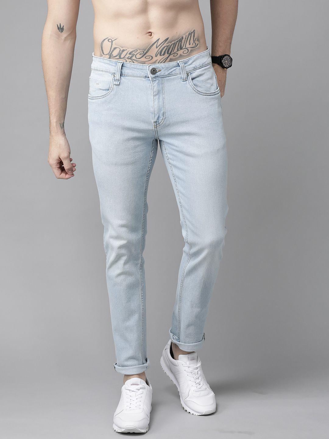 roadster men blue skinny fit stretchable jeans