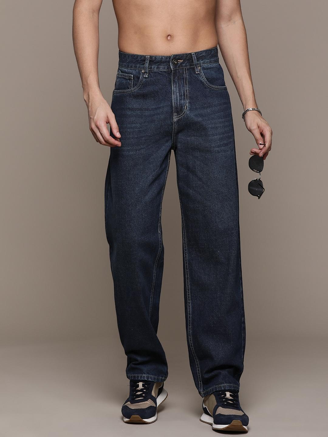 roadster men loose fit cotton jeans