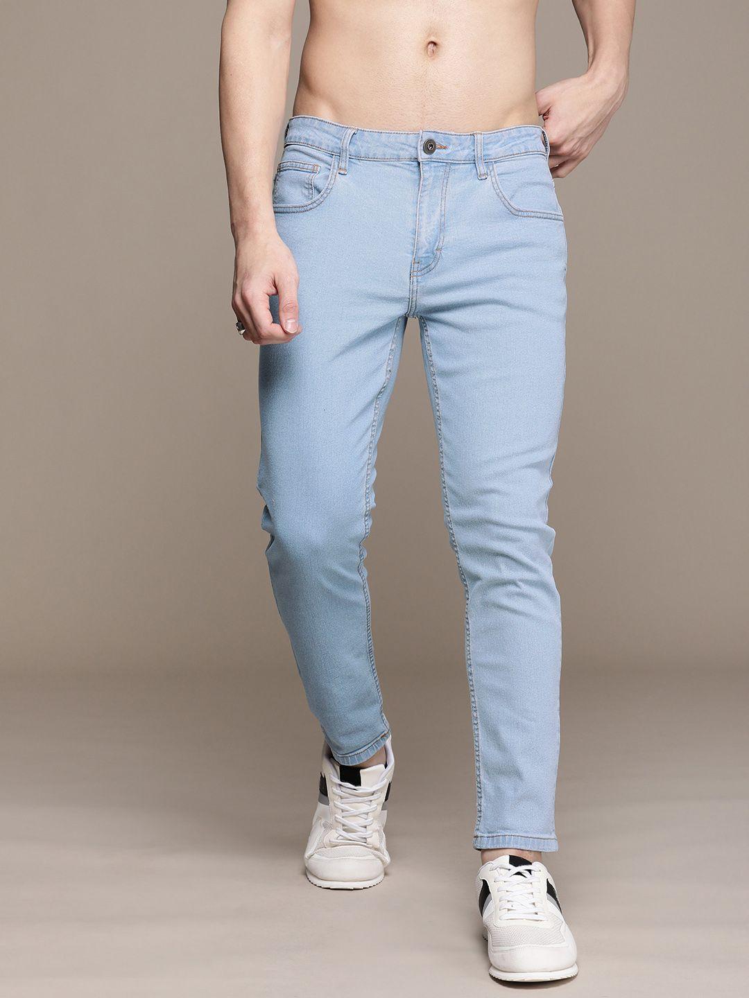 roadster men relaxed fit applique jeans