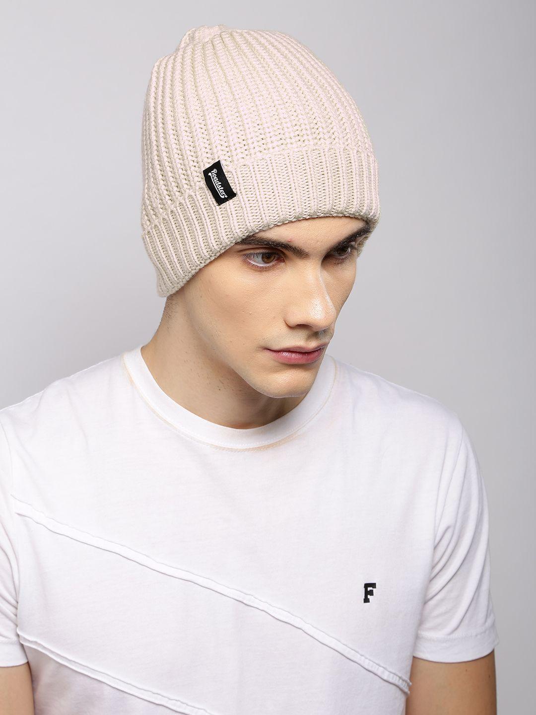roadster unisex pink solid beanie